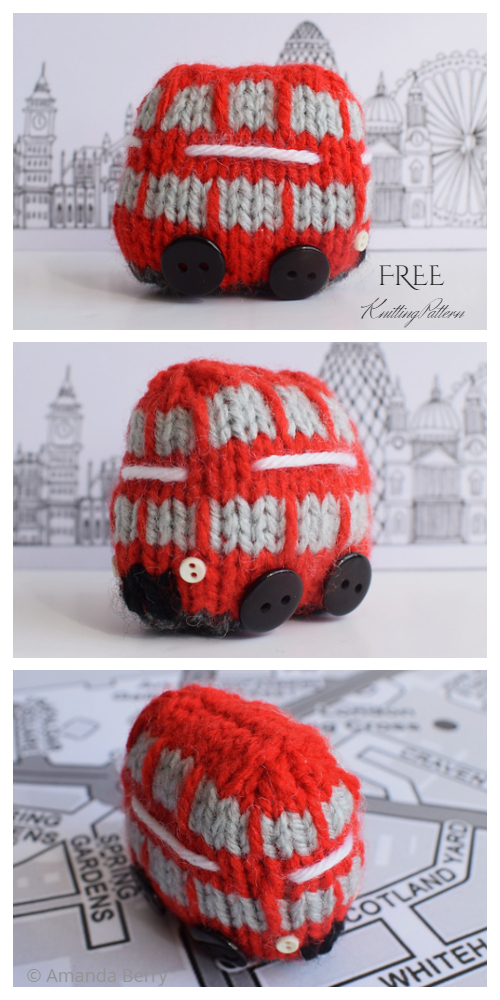 Amigurumi Toy Bus Free Knitting Patterns