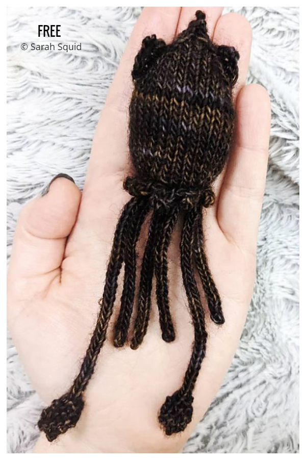 Amigurumi Toy Swampy's Squid Free Knitting Pattern