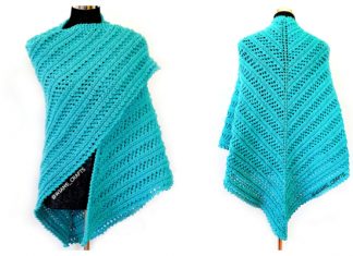 Knit Aqua Tides Lace Shawl Free Knitting Pattern