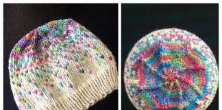 Knit Fair Isle Kaiya Mei Hat Free Knitting Pattern