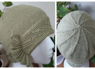 Knit Green Cloche Hat Free Knitting Pattern