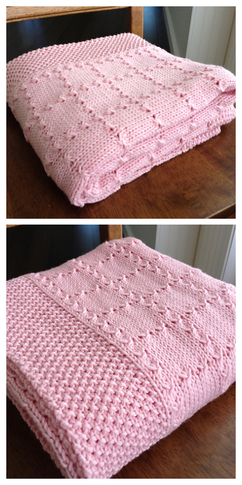 Knit Holding Hands Baby Blanket Free Knitting Pattern