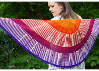 Knit Indiana Sunset Shawl Knitting Pattern