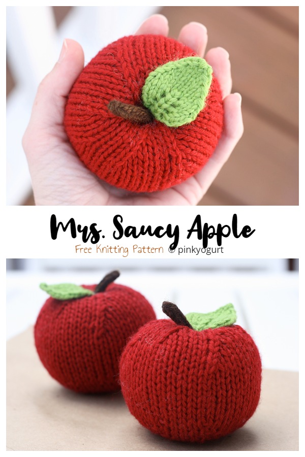 Amigurumi Mrs Saucy Apple Free Knitting Patterns