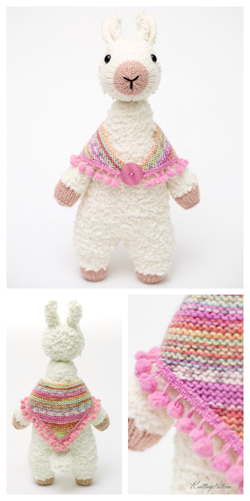 Amigurumi Toy Llama Free Knitting Pattern & Paid