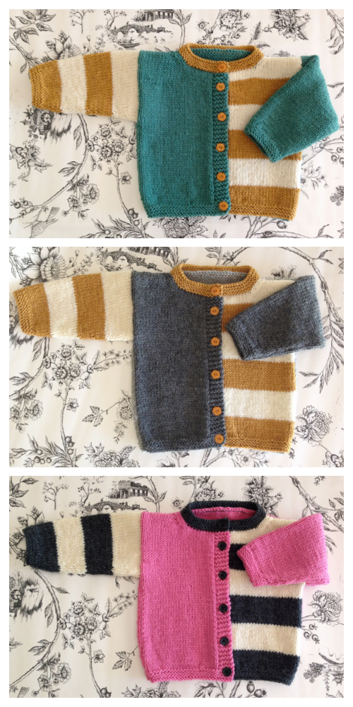 Gingersnap Baby Cardigan Free Knitting Pattern