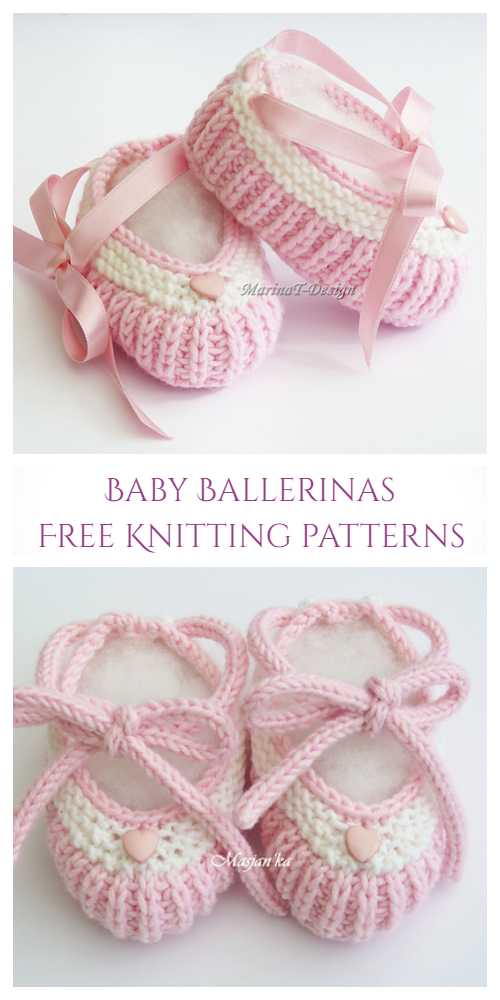 Knit Baby Ballet Flats Booties Free Knitting Patterns