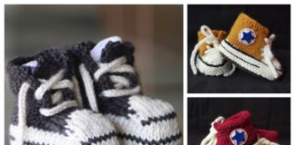 Knit Baby Sneaker Booties Free Knitting Patterns