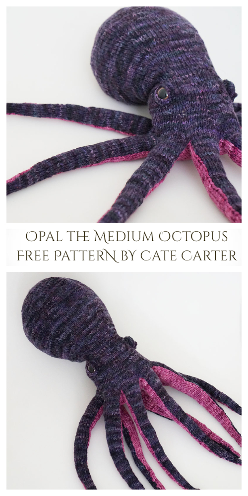 Knit Giant Octopus Toy Free Knitting Pattern