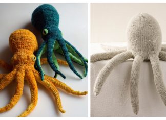 Knit Giant Octopus Toy Free Knitting Patterns