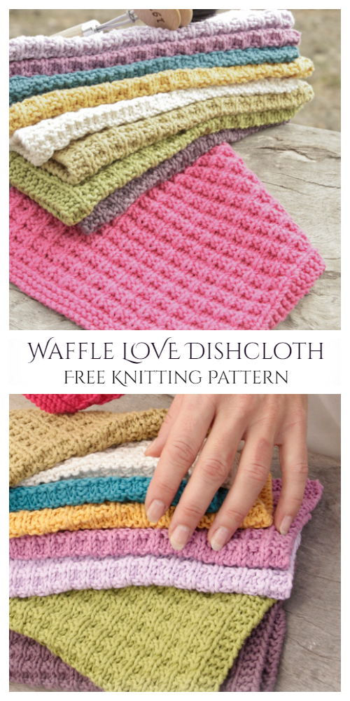 Waffle Washcloth Free Knitting Patterns