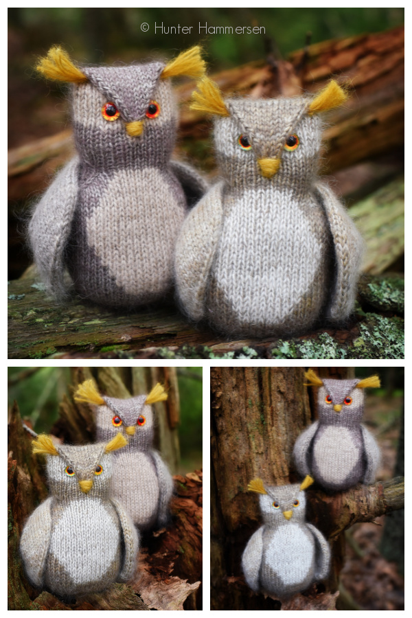 Amigurumi Tufted Owl Knitting Patterns