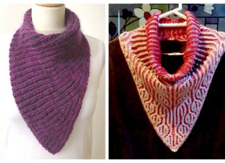Briohe Bandana Cowl Free Knitting Patterns