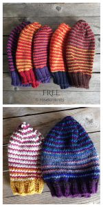 Scrap Yarn Hat Free Knitting Patterns - Knitting Pattern