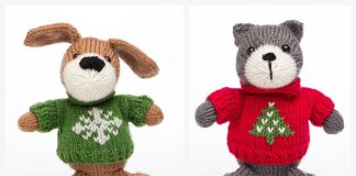Amigurumi Christmas Animal Free Knitting Patterns