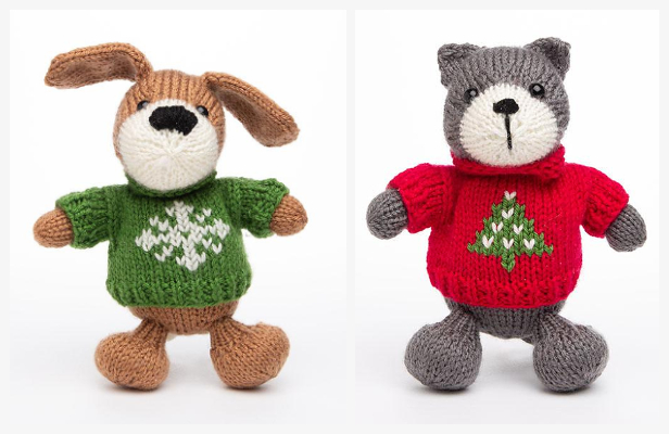 Amigurumi Christmas Animal Free Knitting Patterns