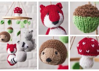 Amigurumi Woodland Animal Mobile Free Knitting Pattern