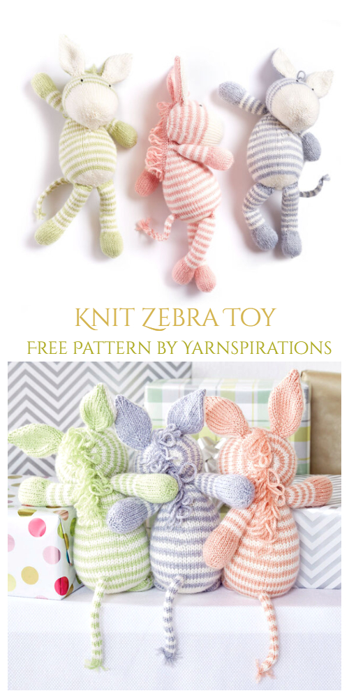Amigurumi Zebra Toy Free Knitting Pattern