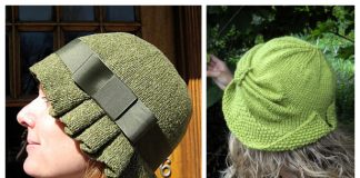 Fabulous Cloche Hat Free Knitting Patterns