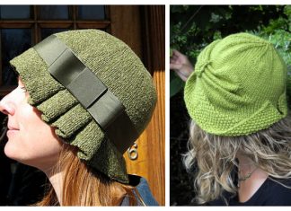 Fabulous Cloche Hat Free Knitting Patterns