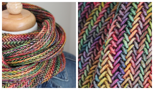 Herringbone Cowl Free Knitting Patterns - Knitting Pattern