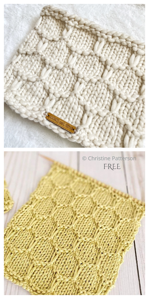 Honeycomb Cowl Free Knitting Patterns