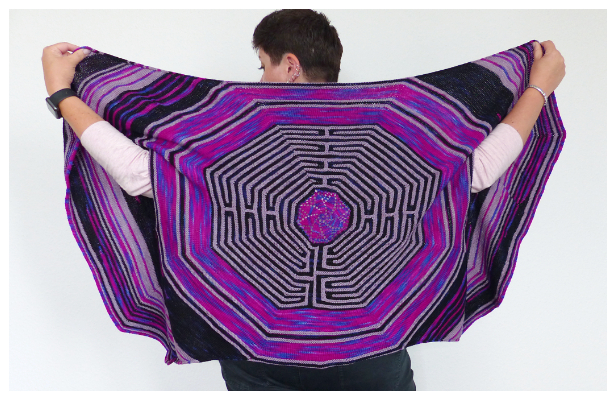 Labyrinth Rectangle Shawl Free Knitting Pattern