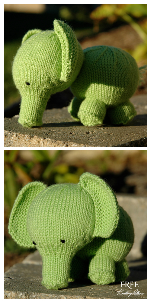 Amigurumi Baby Limey Elephant Free Knitting Patterns