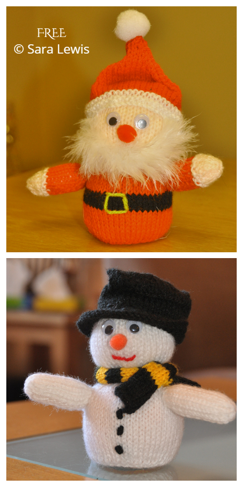 Amigurumi Santa / Snowman Free Knitting Patterns