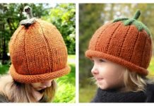 Pumpkin Hat Free Knitting Patterns