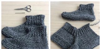 One Piece Adult Cozy Toes Slippers Free Knitting Patterns