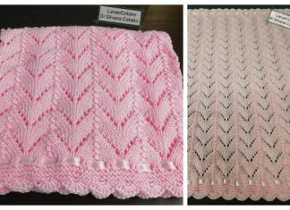 Knit Angel Baby Lace Blanket Free Knitting Pattern