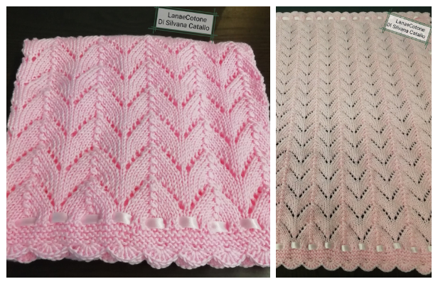 Knit Angel Baby Lace Blanket Free Knitting Pattern