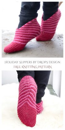 Christmas Slippers Free Knitting Patterns - Knitting Pattern