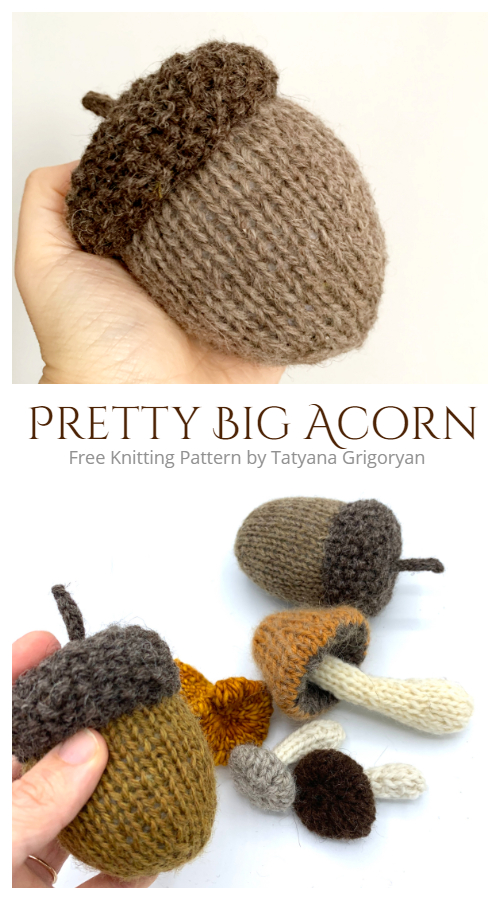 Pretty Big Acorn Free Knitting Patterns