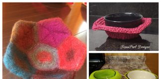 Bowl Cozy Hot Pad Free Knitting Patterns