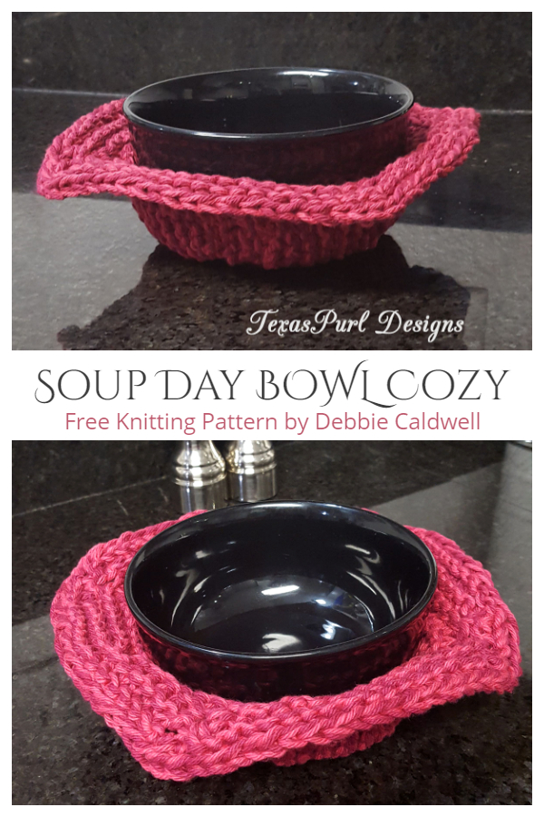 Bowl Cozy Hot Pad Free Knitting Patterns Knitting Pattern