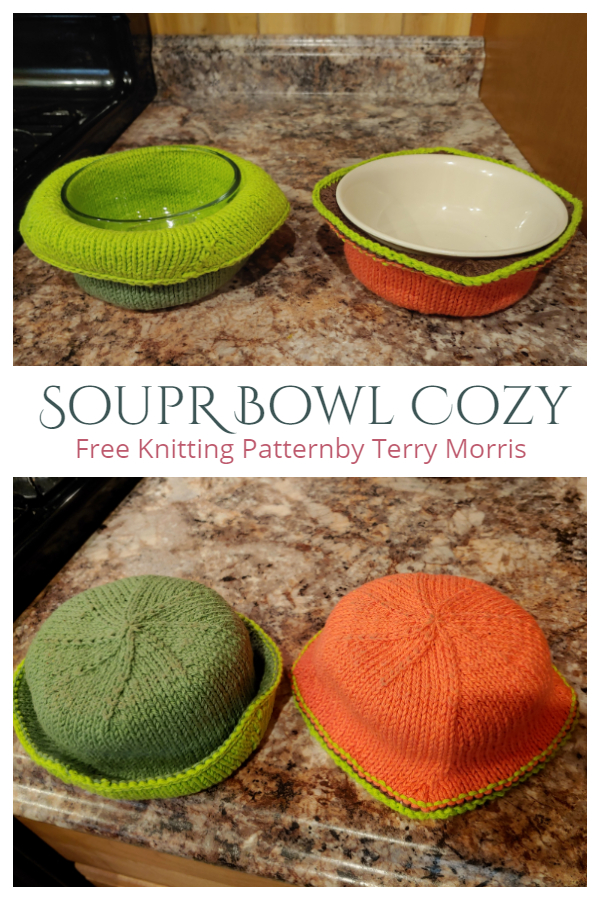 Knit SoupR Bowl Cozy Free Knitting Patterns