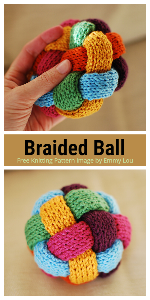 Knit Braided Ball Free Knitting Pattern