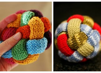 Knit Braided Ball Free Knitting Pattern