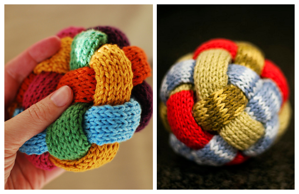 Knit Braided Ball Free Knitting Pattern