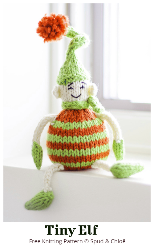 Amigurumi Tiny Christmas Elf Free Knitting Patterns