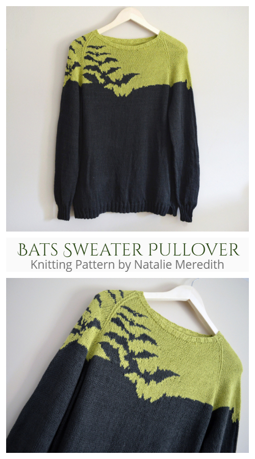 8 Halloween Pullover Sweater Free Knitting Patterns & Paid Knitting