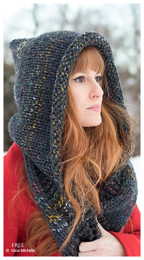 Cherry Hooded Scarf