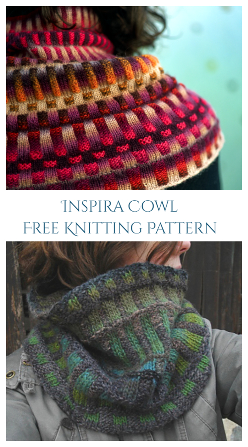 Inspira Cowl Free Knitting Pattern