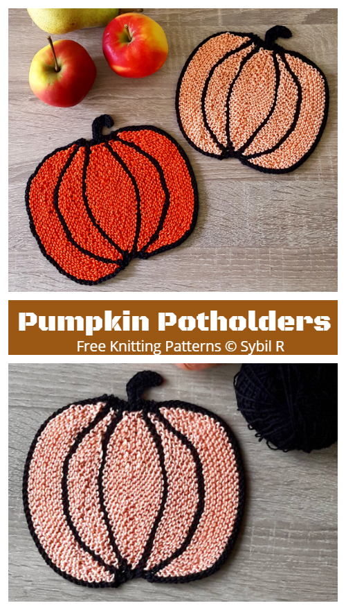 Pumpkin Coasters Free Knitting Patterns
