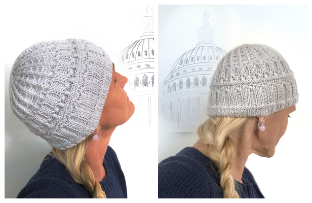 The Capitol Dome Hat Free Knitting Pattern