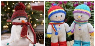 Amigurumi Snowman Free Knitting Patterns