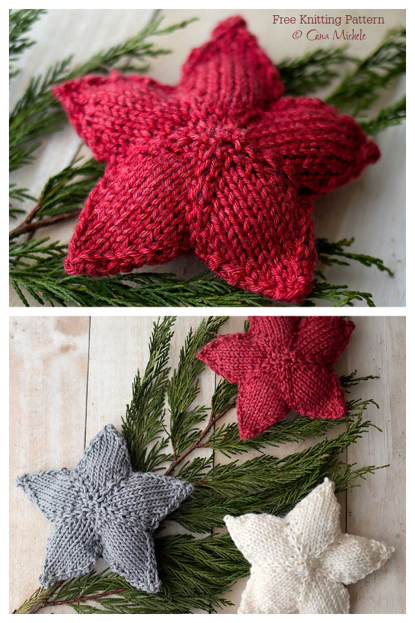 Star Christmas Ornaments Free Knitting Patterns