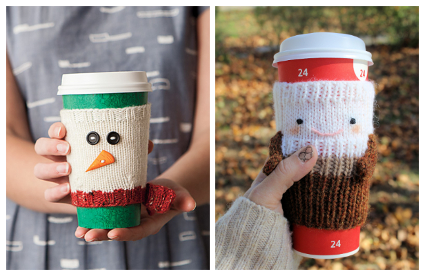Christmas Mug Cozy Free Knitting Patterns